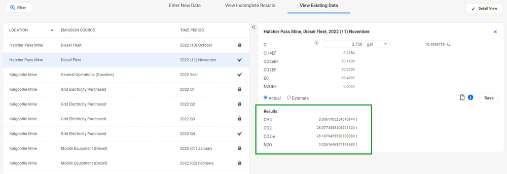 Advanced User View Existing Data