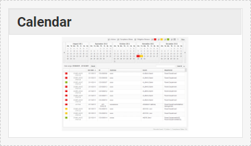 Dashboard Designer - Calendar Widget