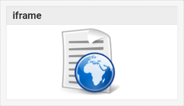 Dashboard Designer - iFrame Widget
