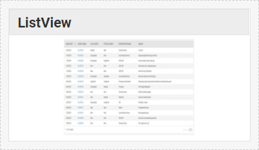 Dashboard Designer - List View Widget