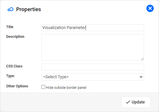 Dashboard Designer - Visualization Parameter Widget_Properties