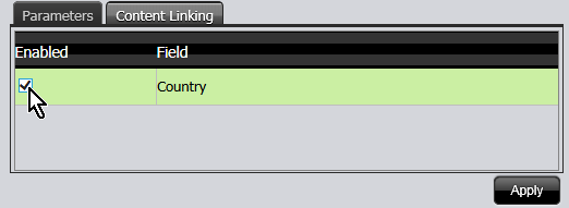 Dashboard link definition - define controlling source