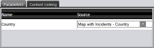 Dashboard link definition - linking parameter to controlling report