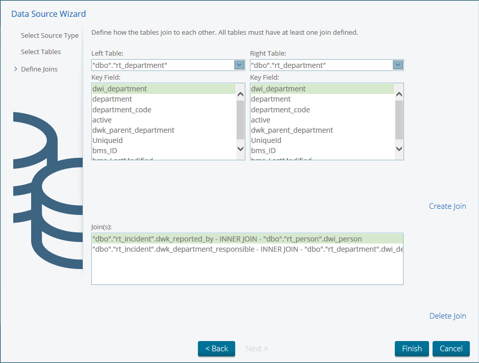 Interactive report example - joining related data